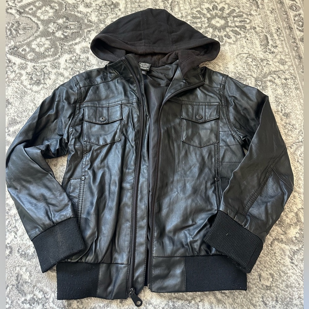 Shaun White Black Bomber Jacket with Hood
